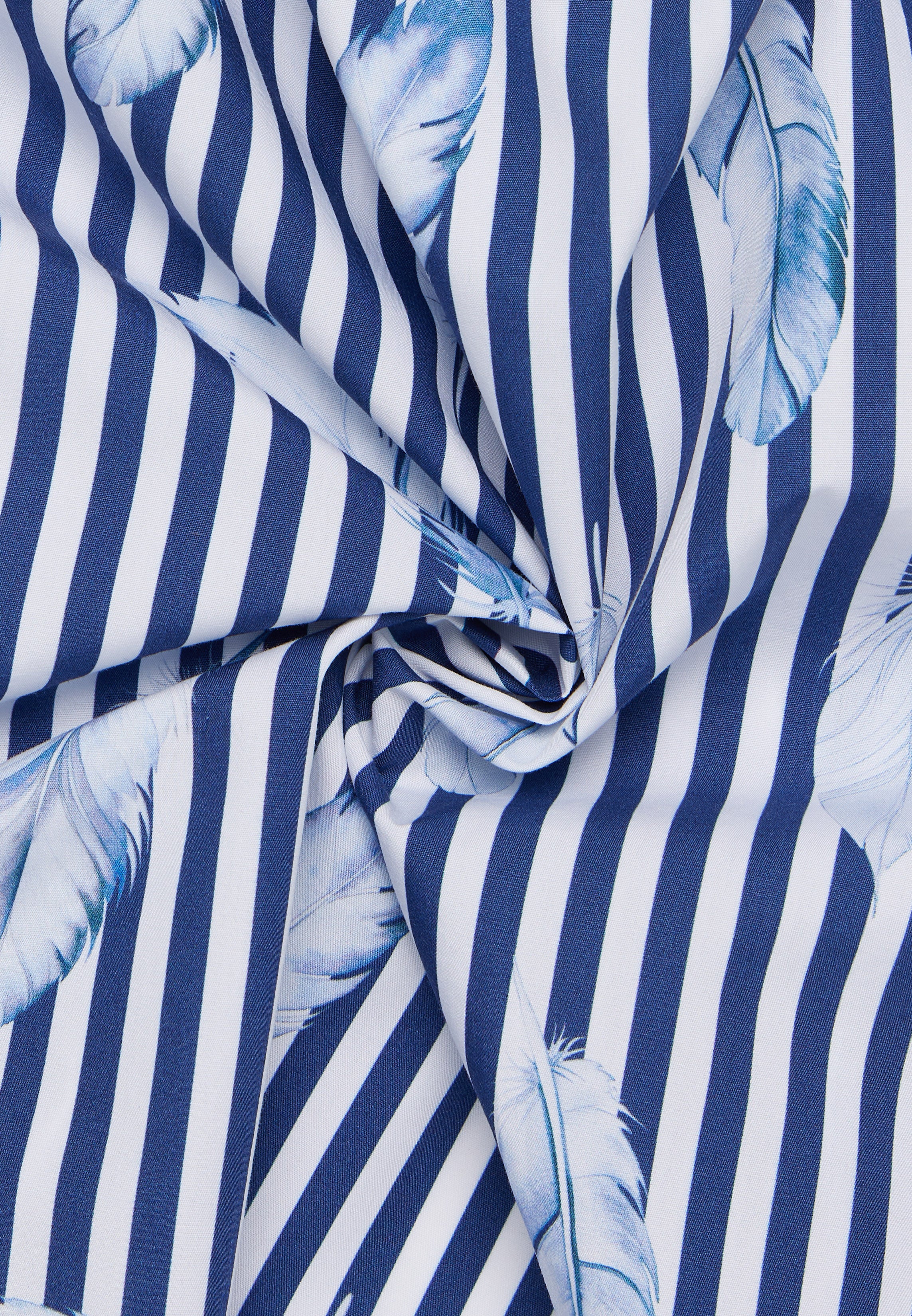 ETERNA REGULAR FIT Bluse - Coastal Stripe Palms - 7770-14-D935 von Eterna