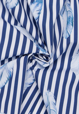 ETERNA REGULAR FIT Bluse - Coastal Stripe Palms - 7770-14-D935