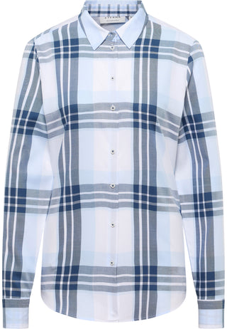 ETERNA REGULAR FIT Langarm Bluse - Harbor Mist Blue - 6126-11-D935