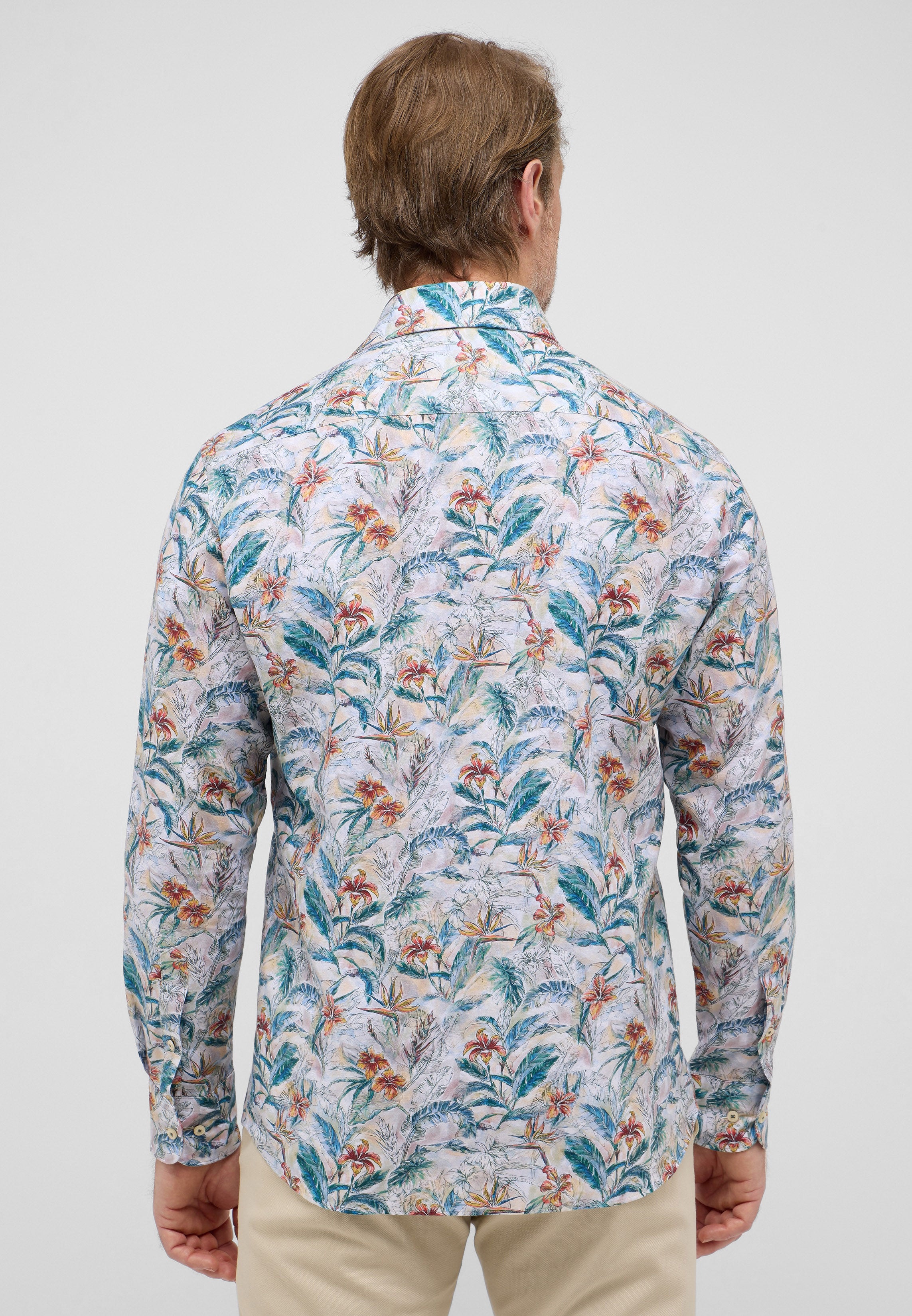 ETERNA 1863 Modern Fit Langarm Hemd - Tropical Mist - 2603-24-XS82 von Eterna
