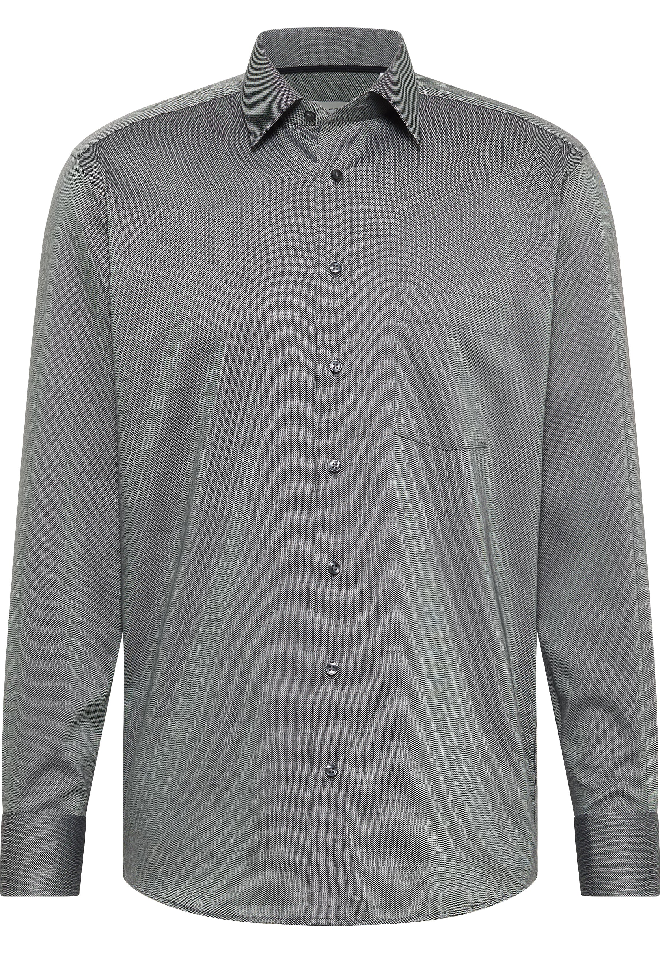 ETERNA MODERN FIT Langarm Hemd - Stone Mist Grey - 8464-39-X181