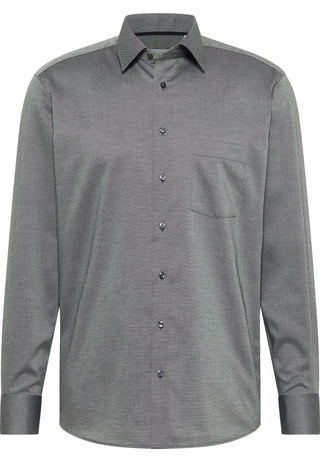 ETERNA MODERN FIT Langarm Hemd - Stone Mist Grey - 8464-39-X181