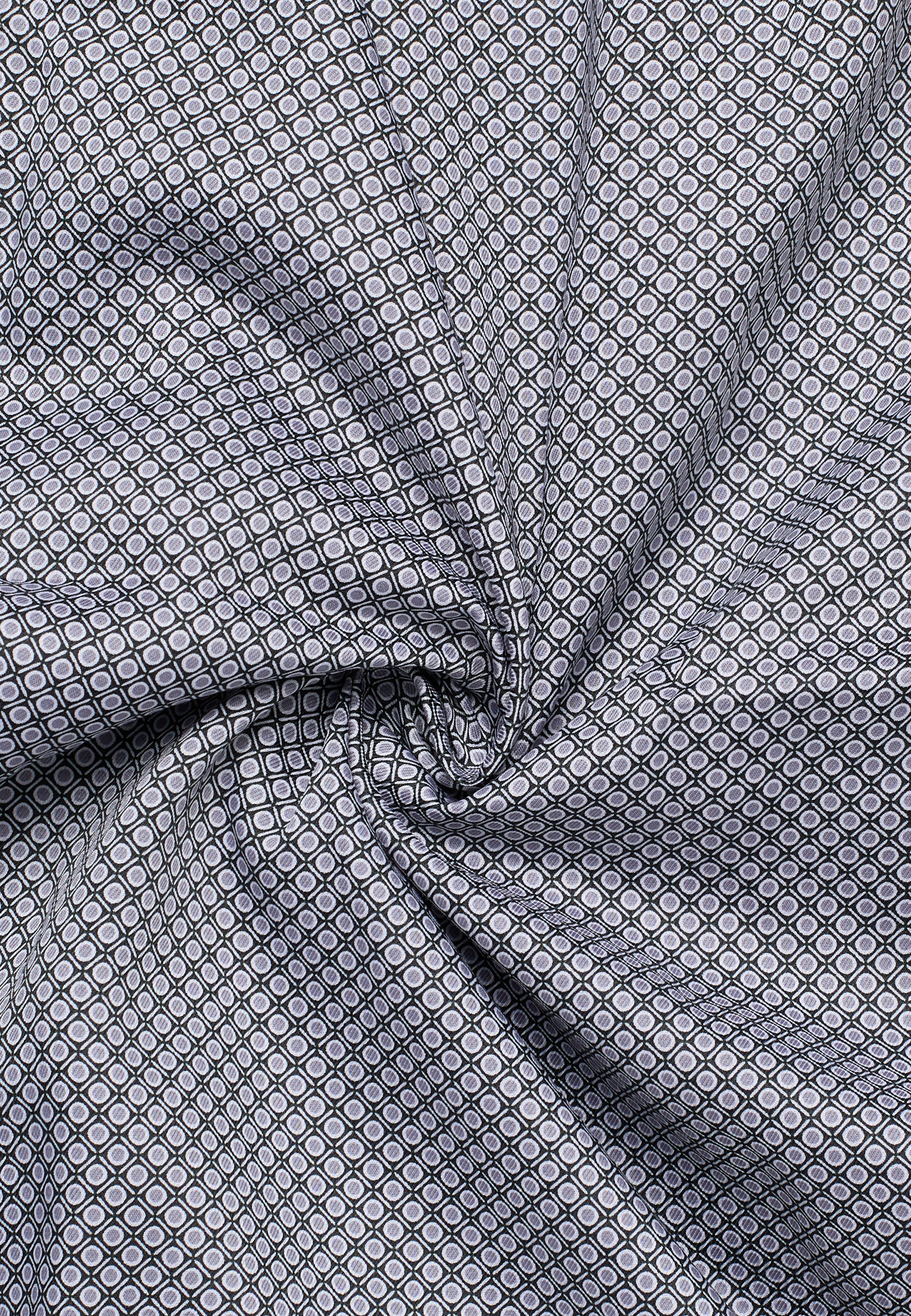 ETERNA COMFORT FIT Langarm Hemd - Pearl Slate Dots - 4220-35-E181 von Eterna