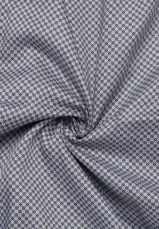 ETERNA COMFORT FIT Langarm Hemd - Pearl Slate Dots - 4220-35-E181