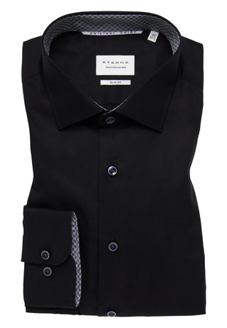 ETERNA SLIM FIT Langarm Hemd - Ink Night Shadow - 1305-39-F140