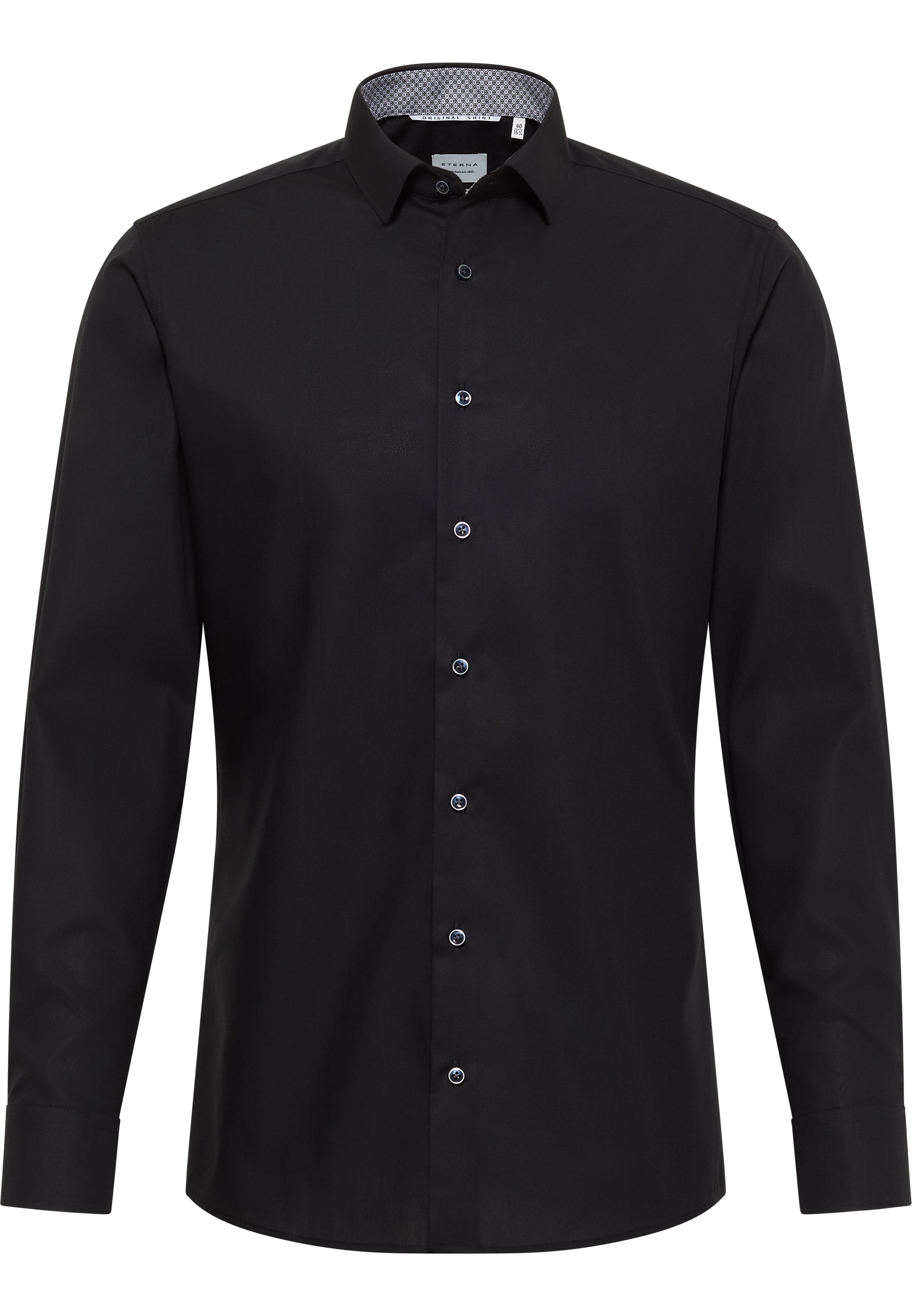 ETERNA SLIM FIT Langarm Hemd - Ink Night Shadow - 1305-39-F140