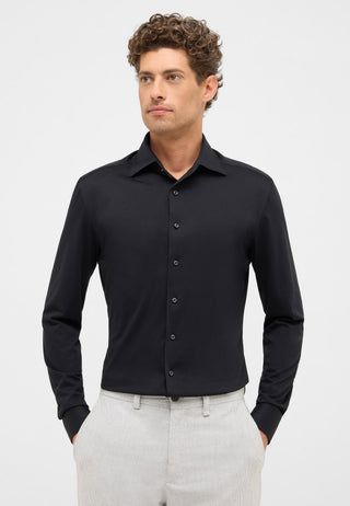 ETERNA 1863 Slim Fit Langarm Hemd - Midnight Jet Black - 2269-39-YSV1