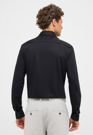 ETERNA 1863 Slim Fit Langarm Hemd - Midnight Jet Black - 2269-39-YSV1