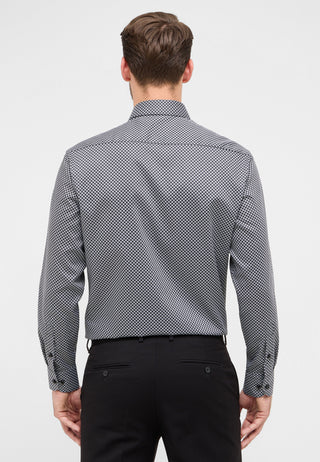 ETERNA COMFORT FIT Langarm Hemd - Silver Dot Eclipse - 1216-38-E181