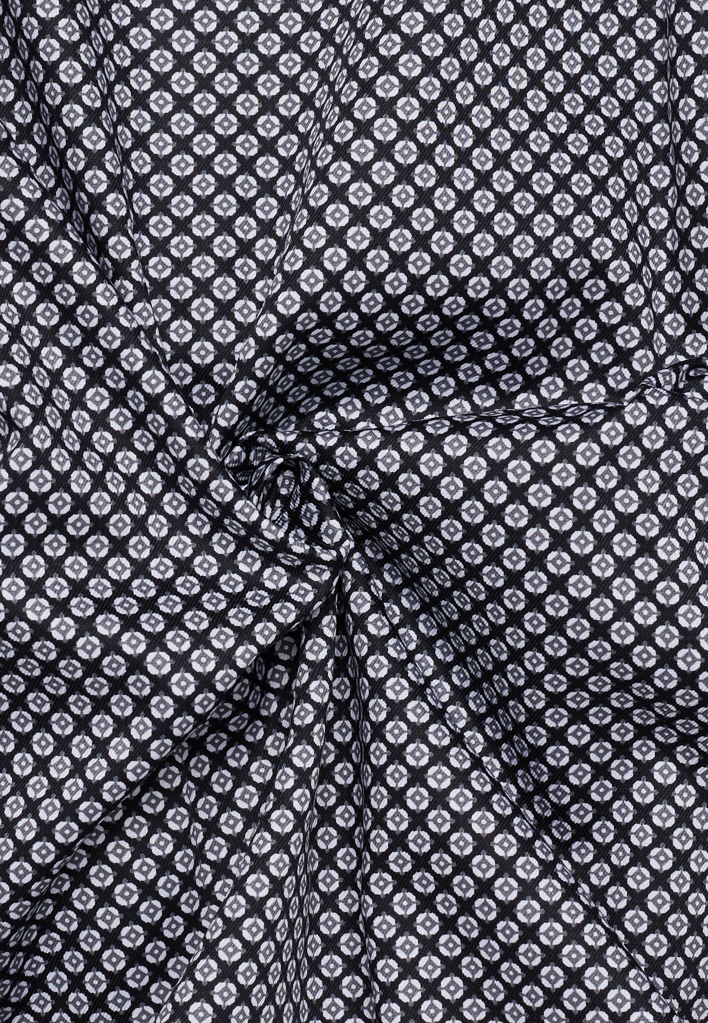 ETERNA MODERN FIT Langarm Hemd - Silver Dots Night - 1216-38-X171 von Eterna