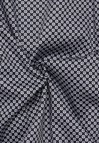 ETERNA MODERN FIT Langarm Hemd - Silver Dots Night - 1216-38-X171