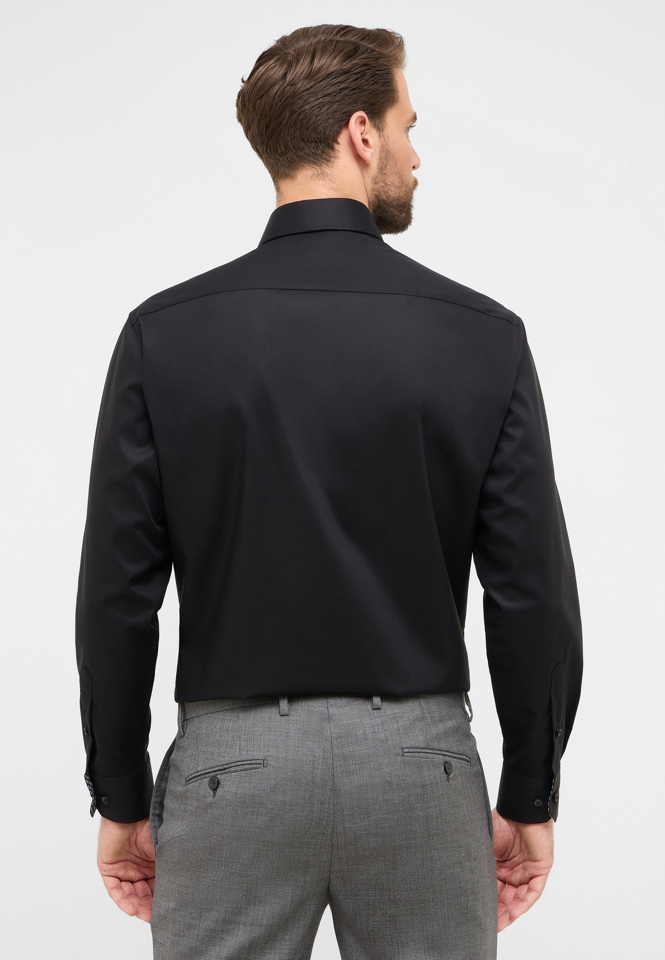ETERNA COMFORT FIT Langarm Hemd - Midnight Popeline - 1282-39-E15K von Eterna