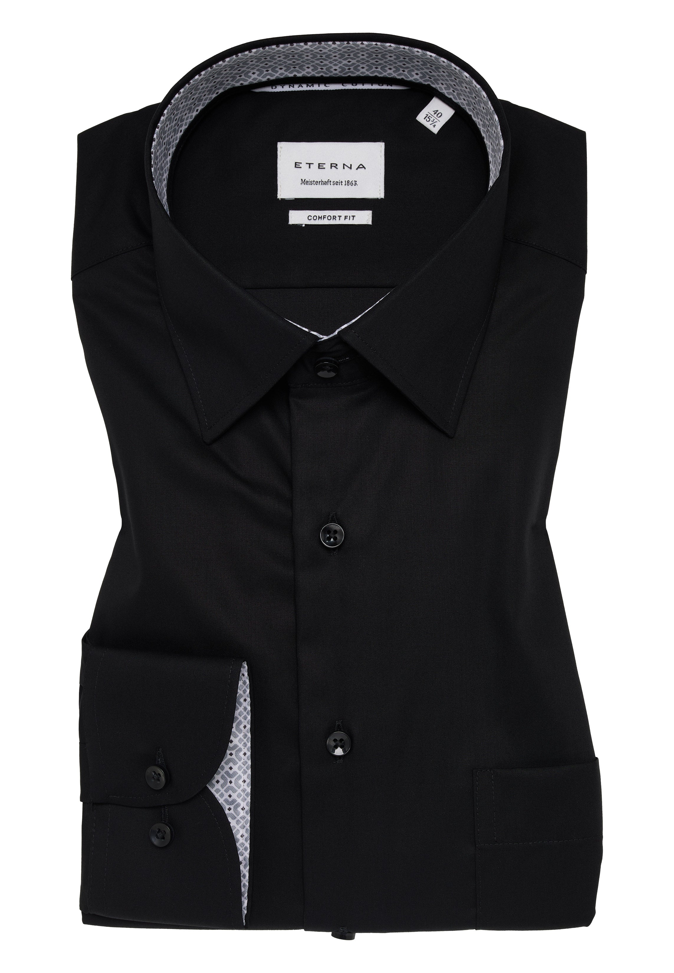 ETERNA COMFORT FIT Langarm Hemd - Midnight Ink - 1383-39-E141