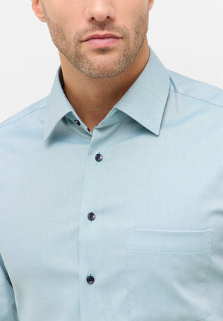 ETERNA MODERN FIT Langarm Hemd - Ocean Mist Blue - 8464-43-X181