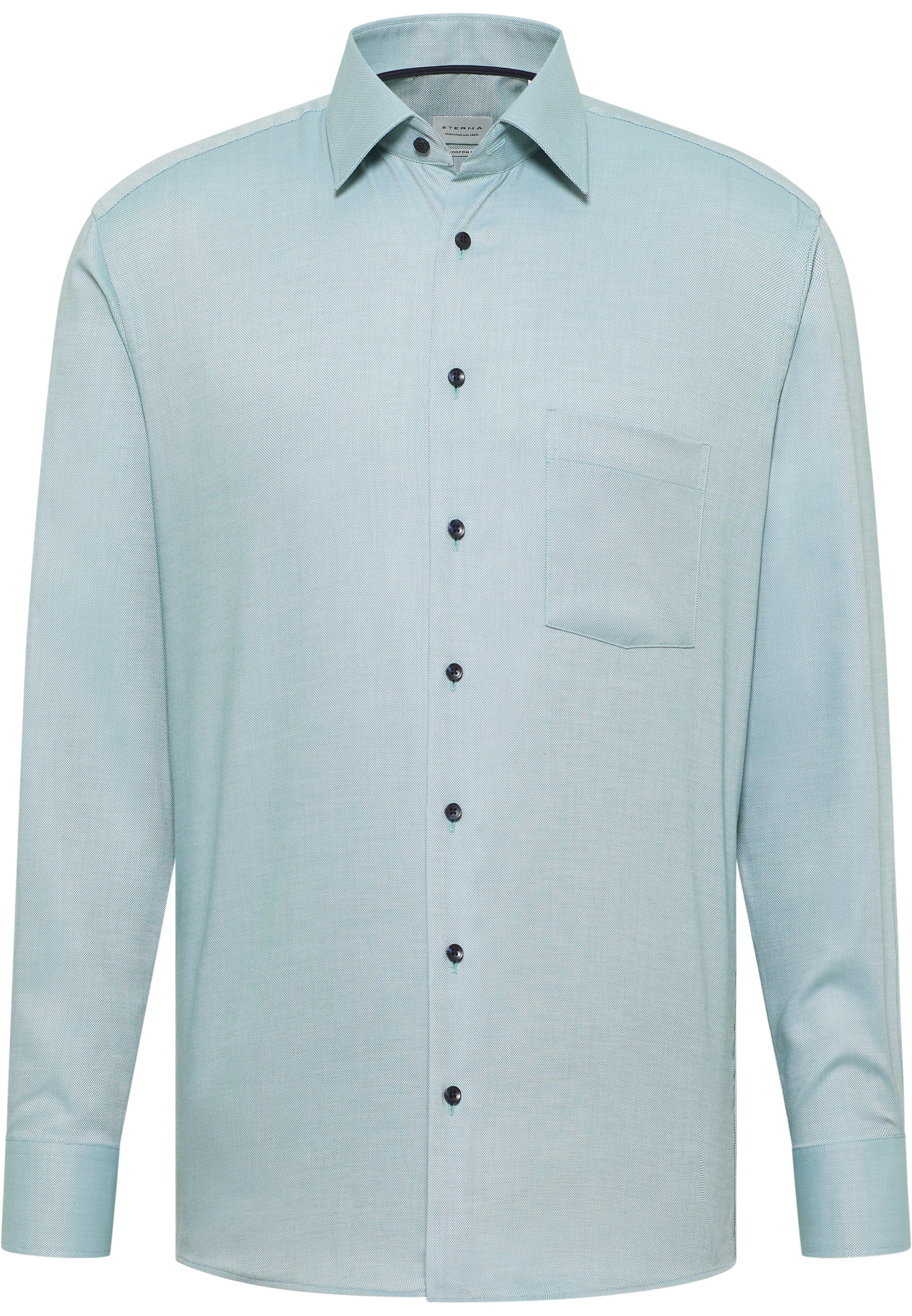 ETERNA MODERN FIT Langarm Hemd - Ocean Mist Blue - 8464-43-X181
