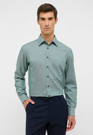 ETERNA MODERN FIT Langarm Hemd - Seafoam Weave - 1007-42-X141
