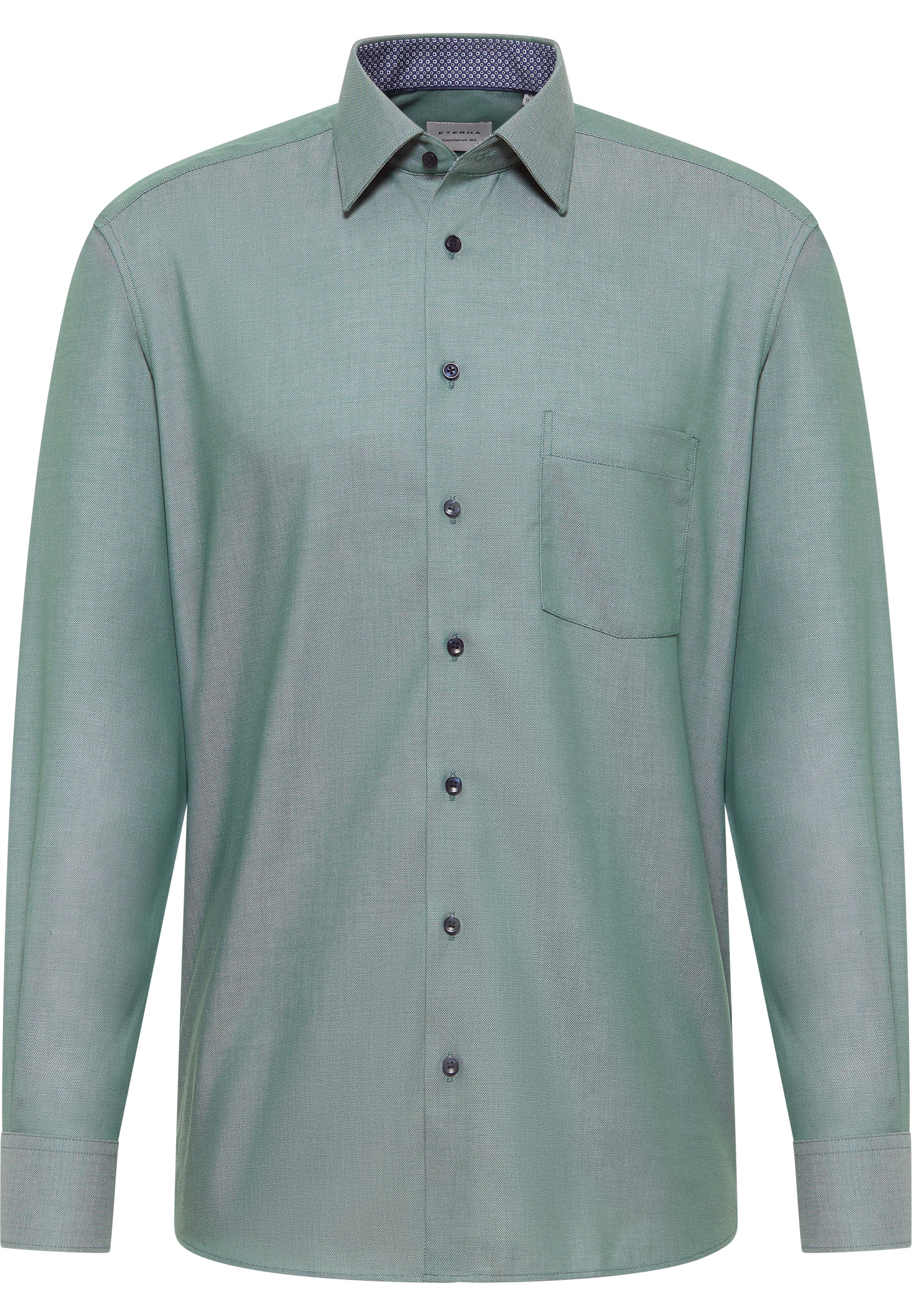 ETERNA MODERN FIT Langarm Hemd - Seafoam Weave - 1007-42-X141
