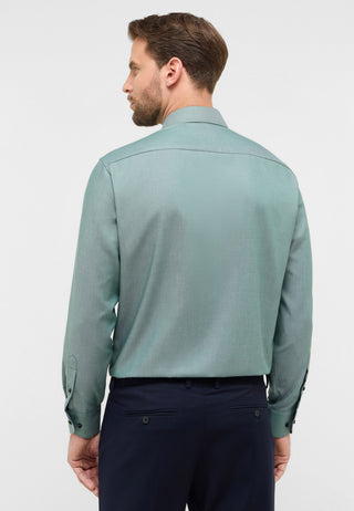 ETERNA COMFORT FIT Langarm Hemd - Seafoam Tweed Green - 1007-42-E141