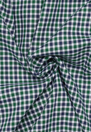 ETERNA MODERN FIT Langarm Hemd - Verdant Gingham Blue - 1012-45-X114