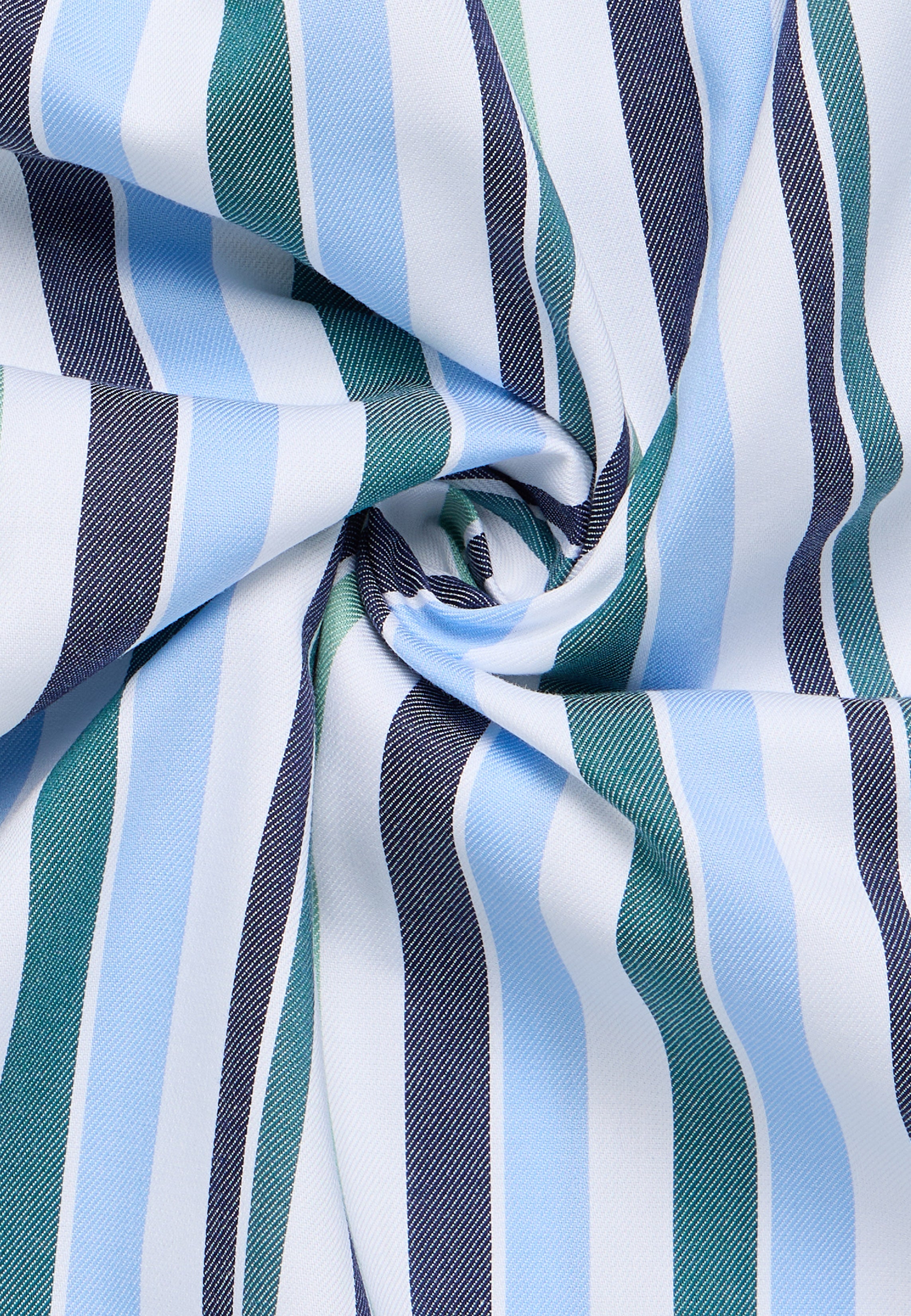 ETERNA MODERN FIT Langarm Hemd - Coastal Mint Stripe - 1245-46-X11U von Eterna