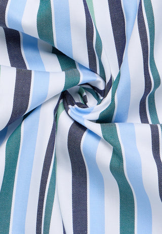 ETERNA MODERN FIT Langarm Hemd - Coastal Mint Stripe - 1245-46-X11U