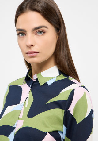 ETERNA REGULAR FIT Bluse - Ocean Leaf Garden - 7037-40-D935