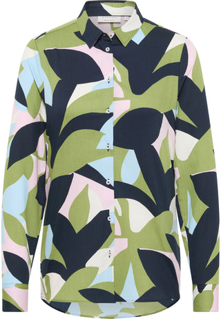 ETERNA REGULAR FIT Bluse - Ocean Leaf Garden - 7037-40-D935
