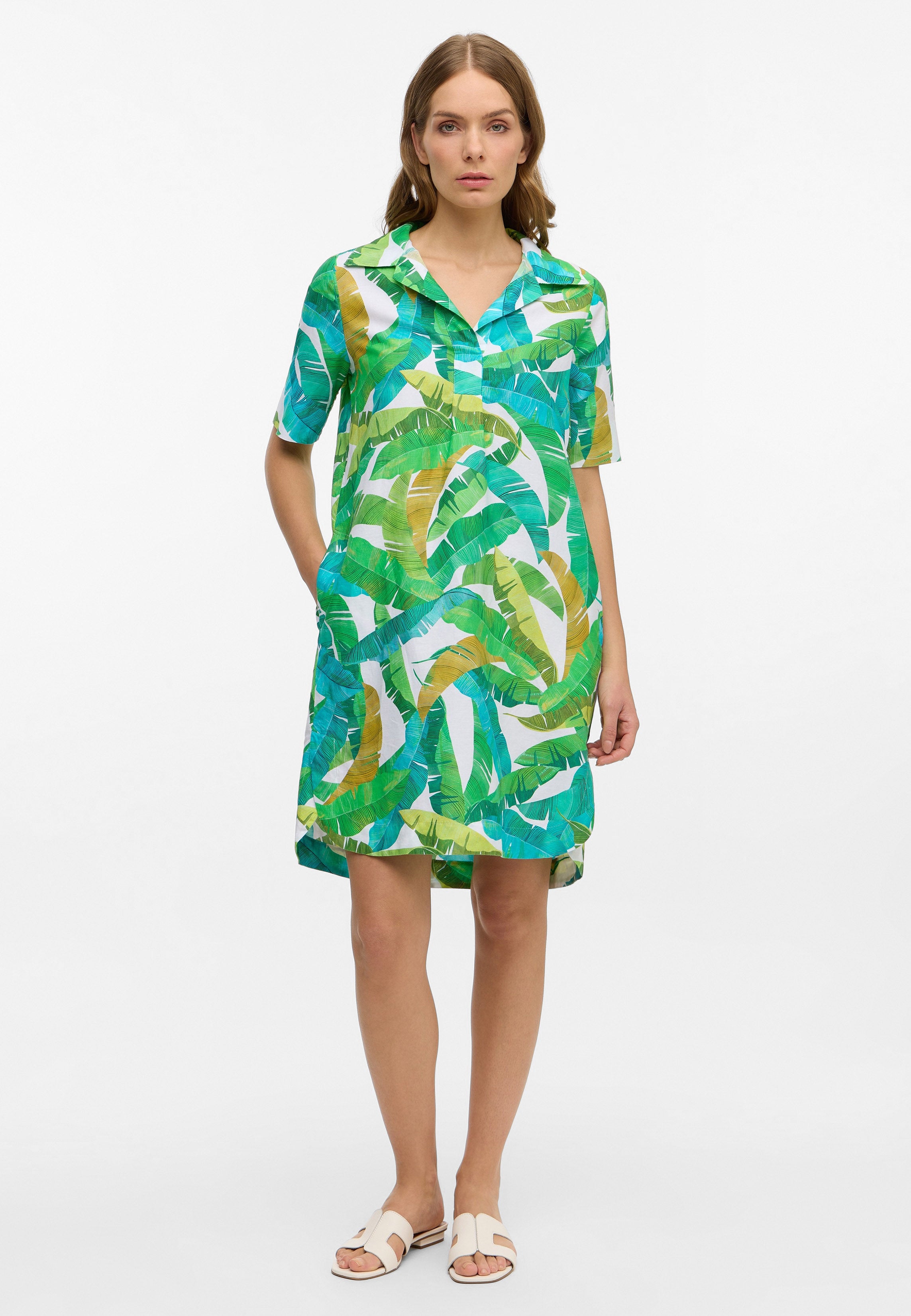 ETERNA LOOSE FIT Blusenkleid - Tropical Lime Mist - 7180-40-H328 von Eterna