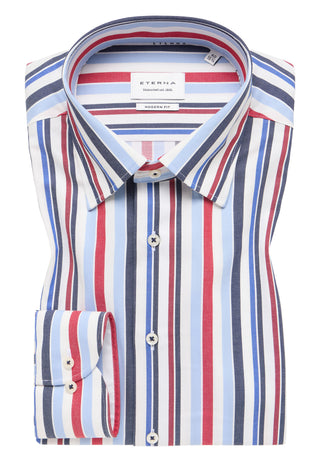 ETERNA MODERN FIT Langarm Hemd - Capri Vineyard Stripe - 1245-56-X11U