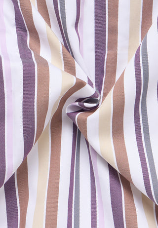ETERNA MODERN FIT Langarm Hemd - Lavender Atlas Stripe - 1245-96-X11U