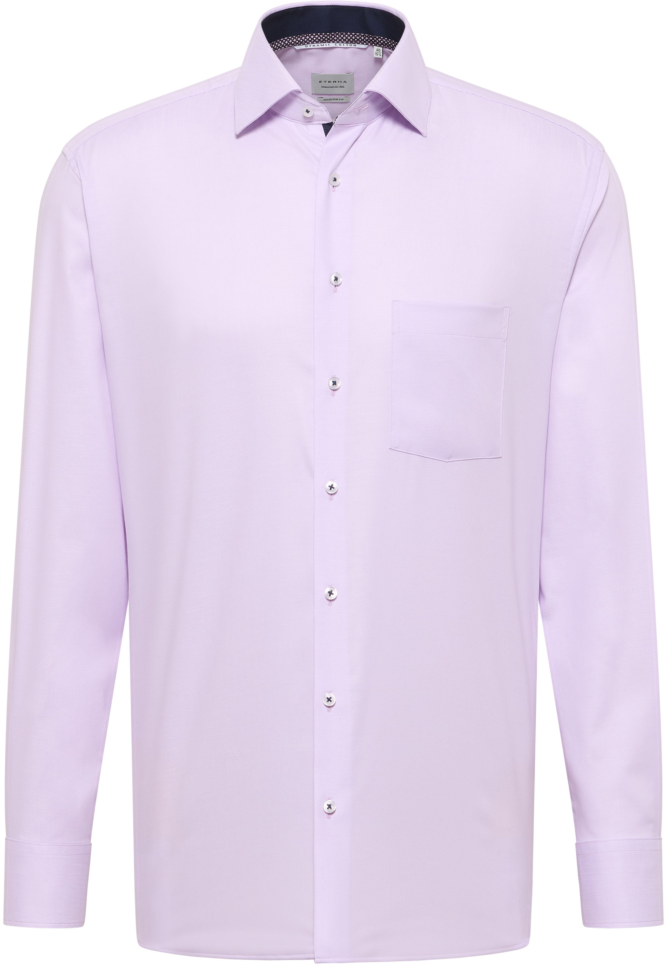 ETERNA MODERN FIT Langarm Hemd - Lilac Mist Blue - 1246-92-X15K