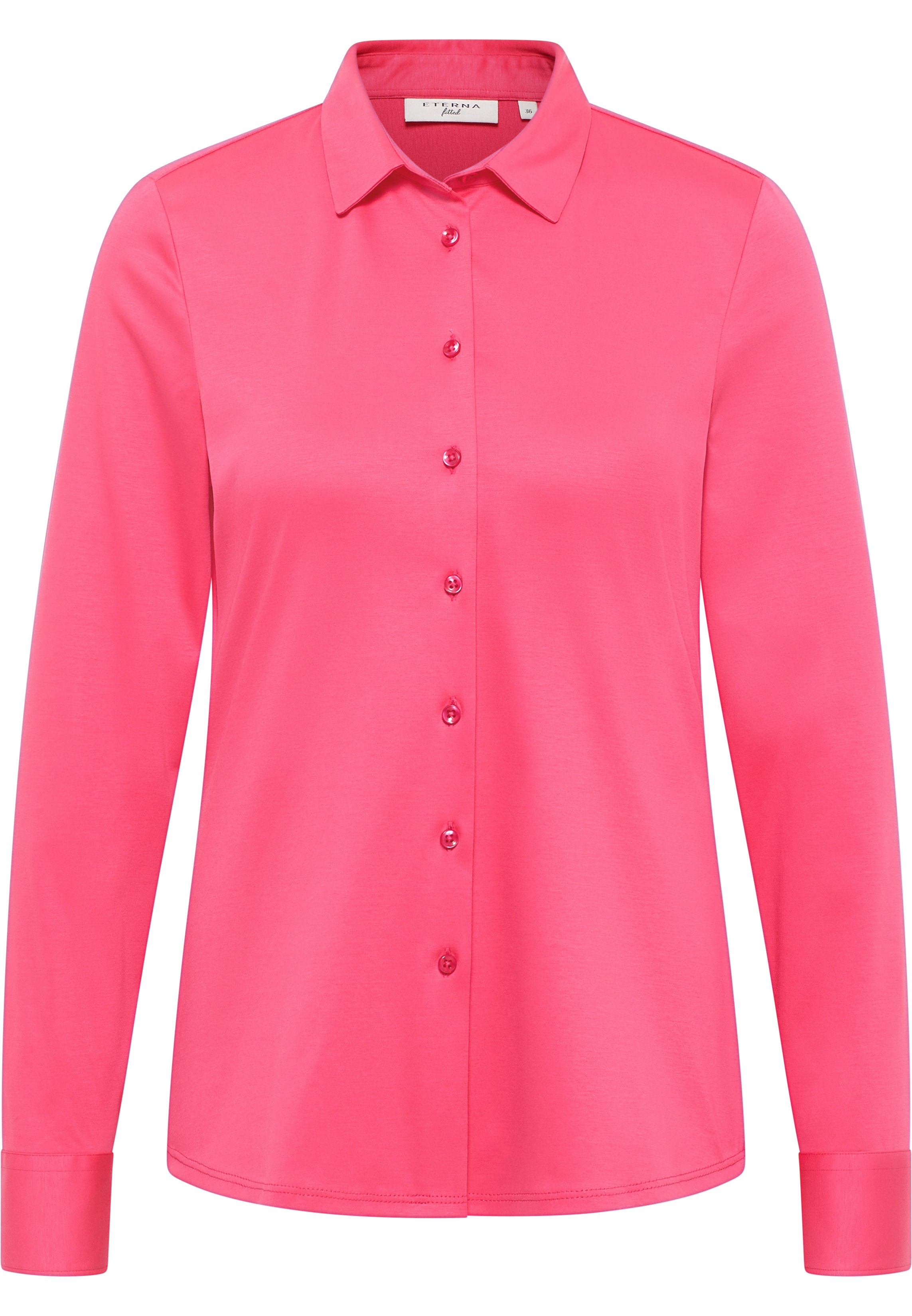 ETERNA FITTED Langarm Bluse - Candy Rose Pink - 5158-52-DF05