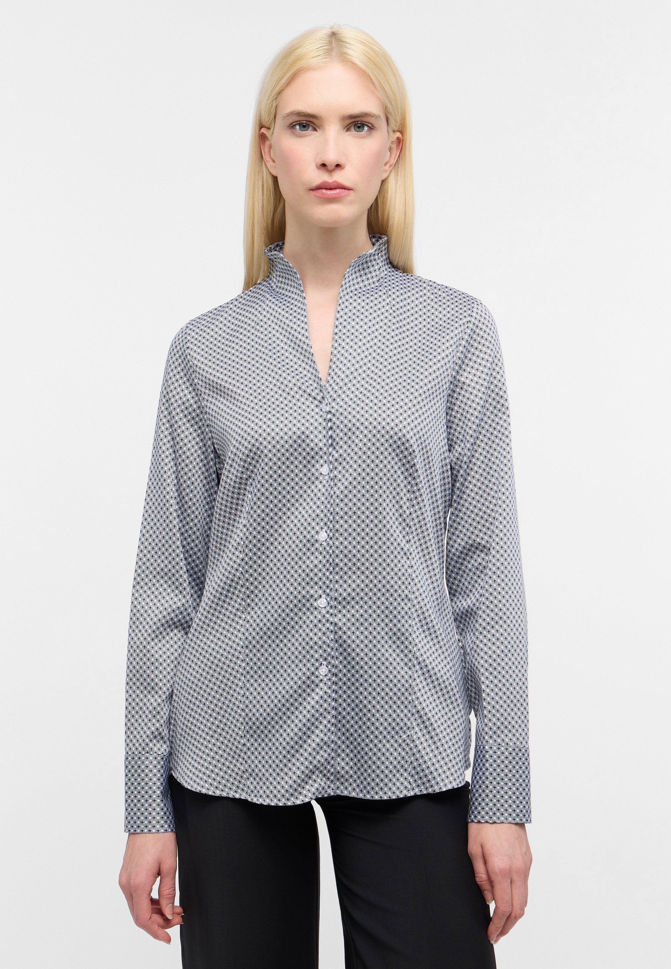 ETERNA REGULAR FIT Bluse - Midnight Loom White - 7757-01-D266