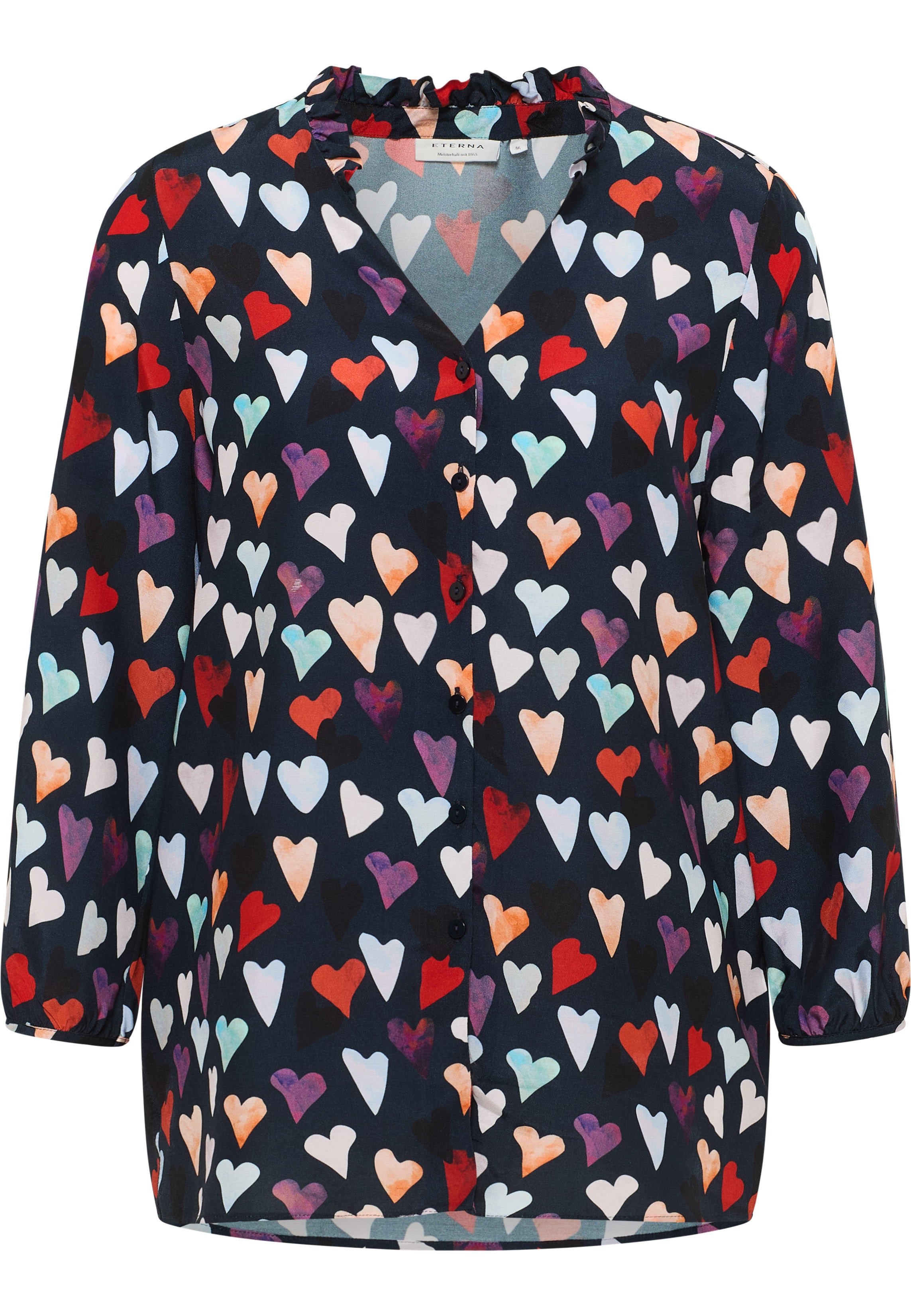 ETERNA LOOSE FIT Bluse - Heartsplash Navy - 7178-18-R365