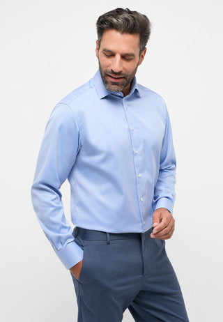 ETERNA MODERN FIT COVER SHIRT Langarm Hemd - Sky Washed Breeze - 8817-14-X18K