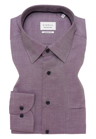 ETERNA COMFORT FIT Langarm Hemd - Violet Mist Red - 8464-59-E181