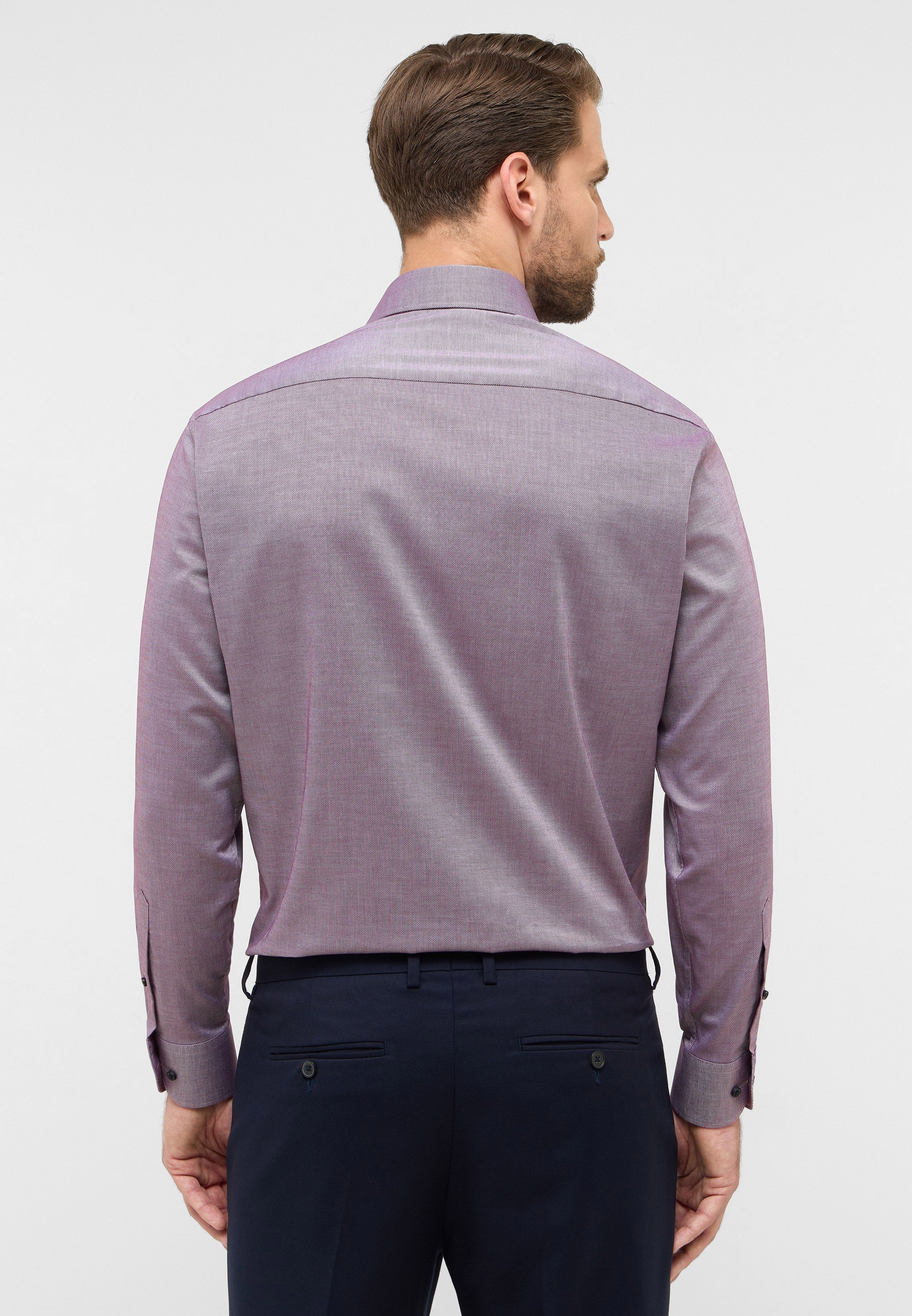 ETERNA COMFORT FIT Langarm Hemd - Violet Mist Red - 8464-59-E181 von Eterna