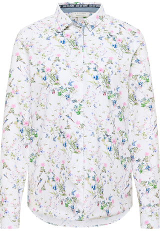 ETERNA REGULAR FIT Bluse - Blooming Meadow White - 7121-14-D235
