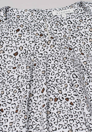 ETERNA CLASSIC FIT Ohne Arm Bluse - Snow Leopard Ivory - 7472-01-A673