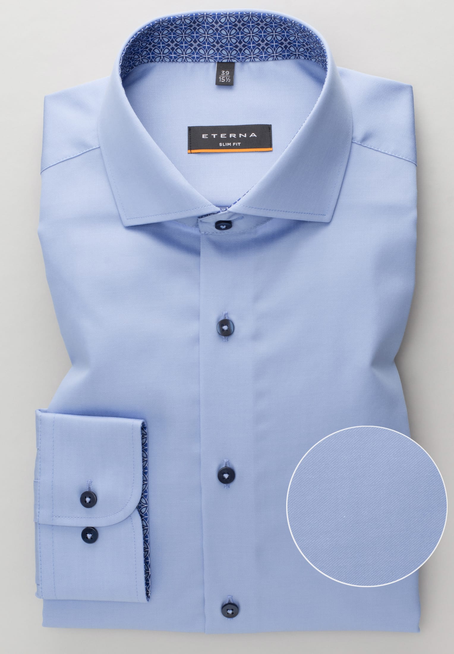 ETERNA Slim Fit Hemd - Glacier Blue - 3921-12-F142 von Eterna