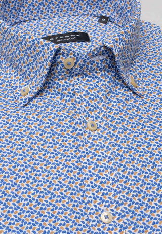 ETERNA REGULAR FIT Kurzarm Hemd - Sunlit Pebble Blue - 2481-14-WS8B