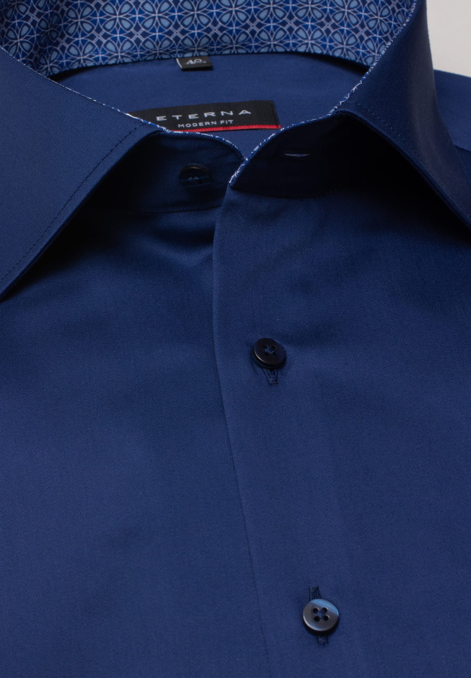 ETERNA MODERN FIT Kurzarm Hemd - Midnight Ink Blue - 3921-19-C15K