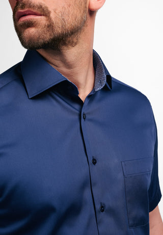 ETERNA MODERN FIT Kurzarm Hemd - Midnight Ink Blue - 3921-19-C15K