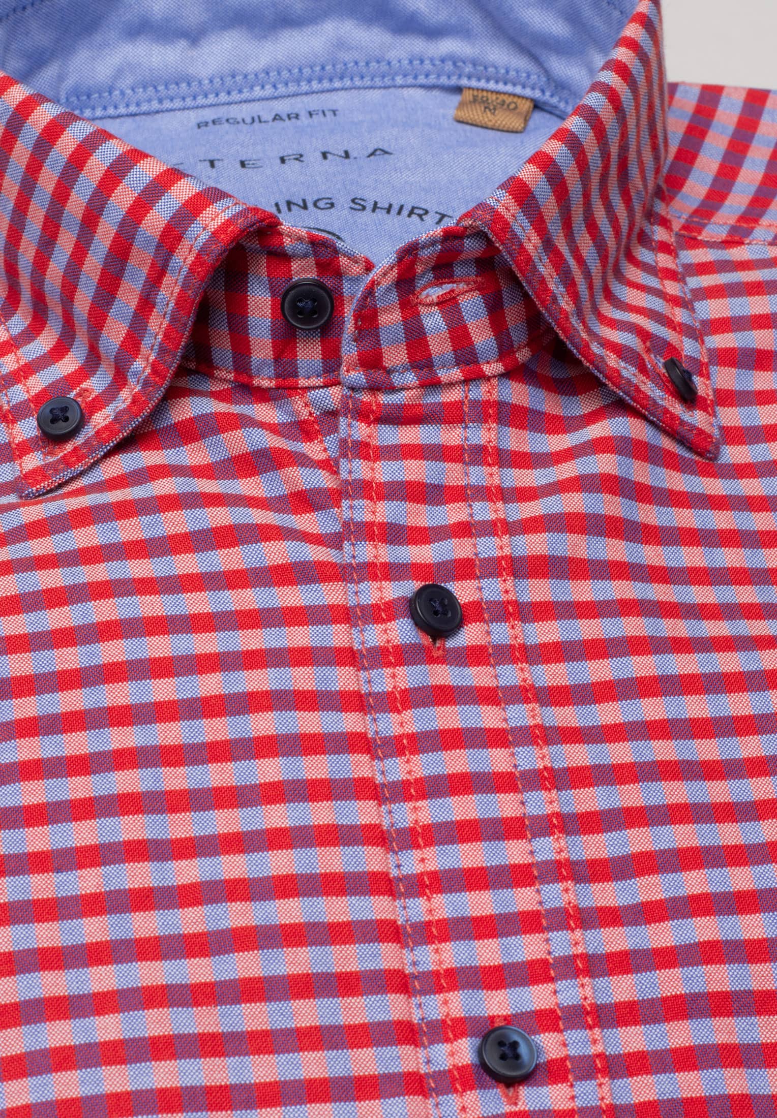 ETERNA REGULAR FIT UPCYCLING SHIRT Kurzarm Hemd - Crimson Orchard Blue - 2478-83-WS5B von Eterna