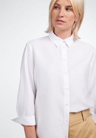 ETERNA CLASSIC FIT Bluse - Crisp Seaglass White - 5155-00-R923
