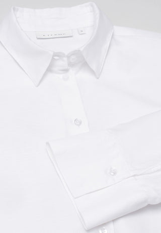 ETERNA CLASSIC FIT Bluse - Crisp Seaglass White - 5155-00-R923