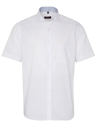ETERNA MODERN FIT Kurzarm Hemd - Pearl Atlas White - 8105-00-C15K