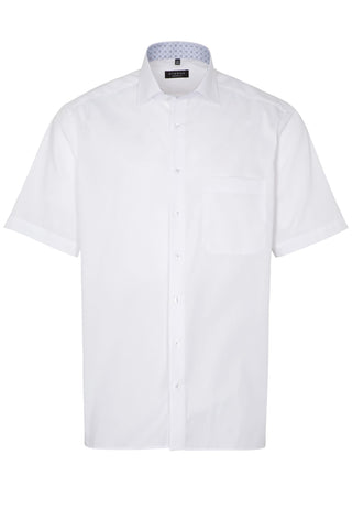ETERNA COMFORT FIT Kurzarm Hemd - Crisp Alpine White - 8105-00-K15K