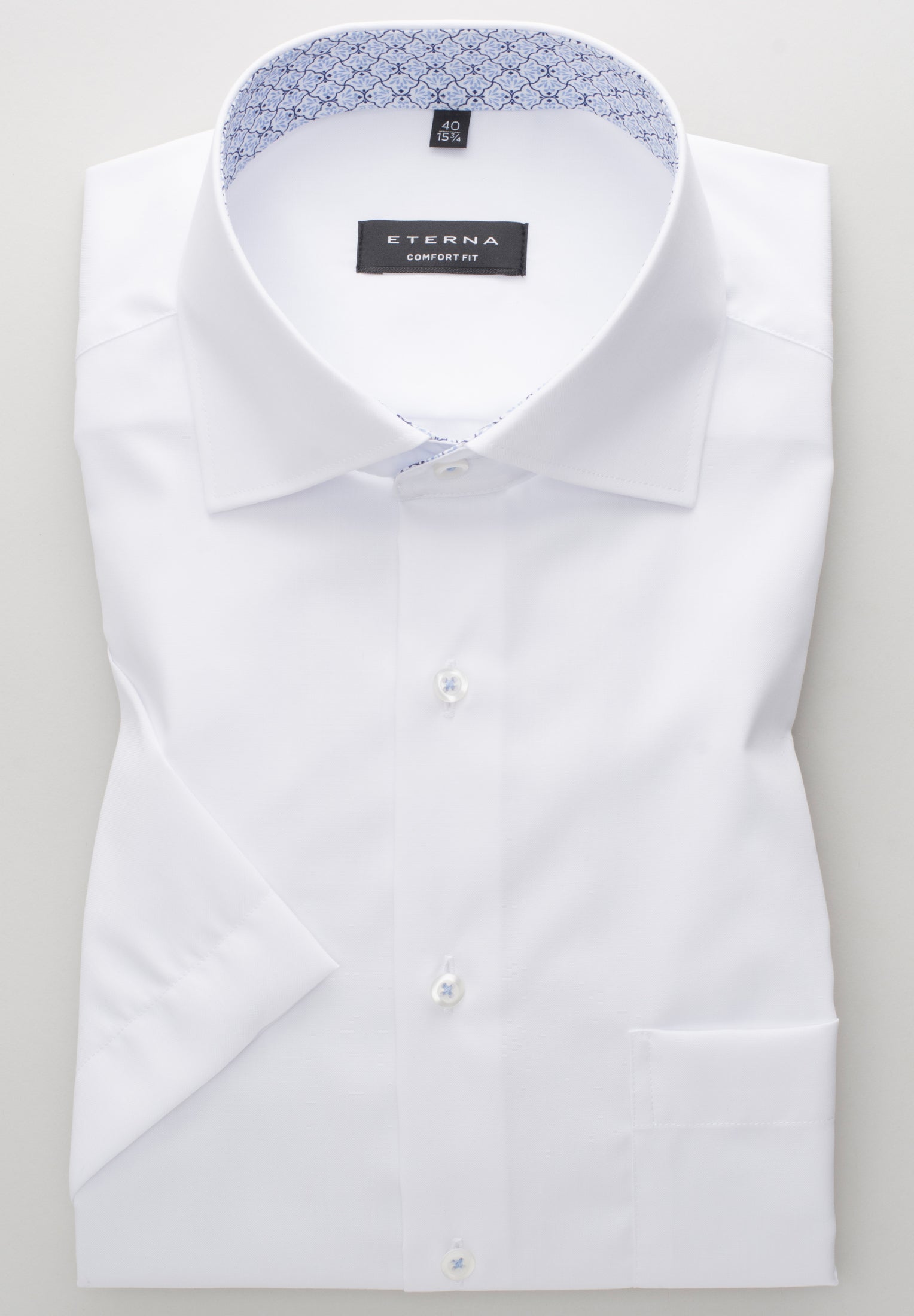 ETERNA COMFORT FIT Kurzarm Hemd - Crisp Alpine White - 8105-00-K15K von Eterna