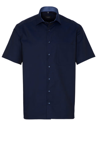 ETERNA COMFORT FIT Kurzarm Hemd - Midnight Pinpoint Blue - 8105-09-K15K